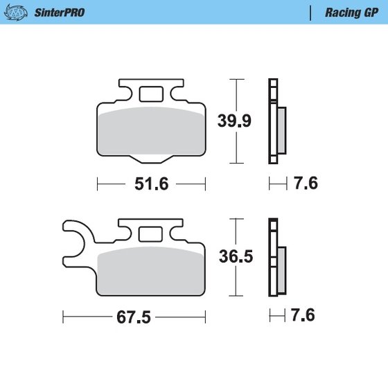 235-094112 MOTO-MASTER moto-master brakepads kawasaki kx 65