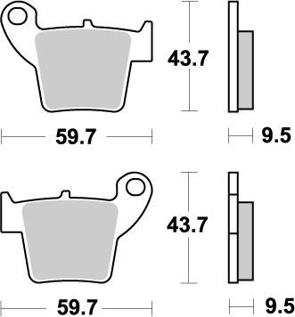 M094321 MOTO-MASTER brake pads