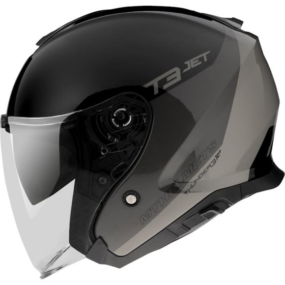 MT HELMETS open face jet helmet with visor and sun shield