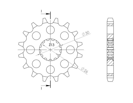 88800-17 Supersprox supersprox / jt front sprocket 1180.17