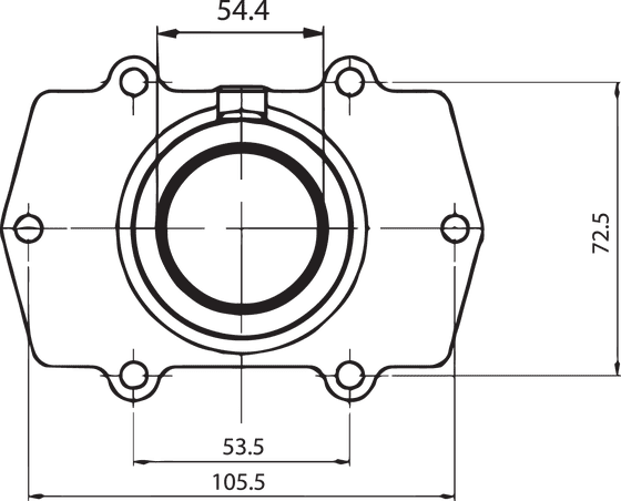 104570 KIMPEX carb flange