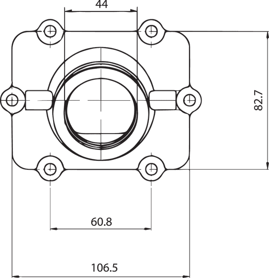 104607 KIMPEX carb flange