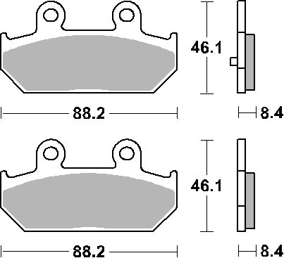 182HF SBS brake pads