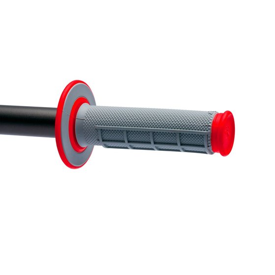 RENTHAL waffle dual compound grips - red