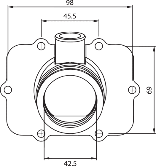 301723 KIMPEX carb flange