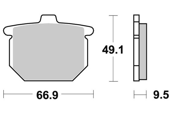 517HF SBS brakepads ceramic