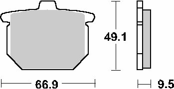 517HF SBS brakepads ceramic