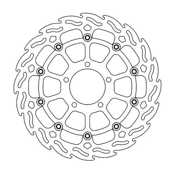 235-112259 MOTO-MASTER moto-master flame brakedisc front right kawasaki: zx-10