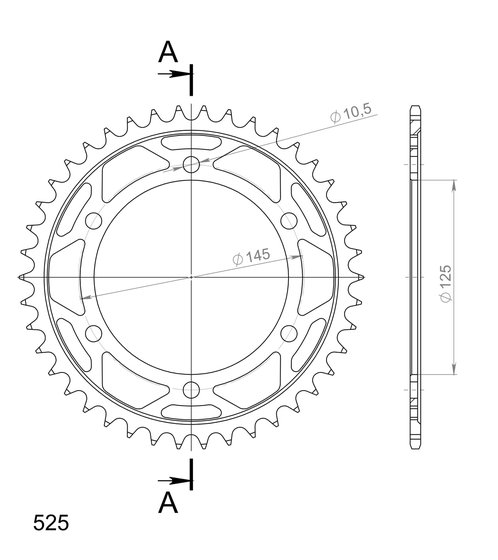 12603-42 Supersprox supersprox / jt rear sprocket 867.42