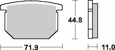 534HF SBS brakepads ceramic