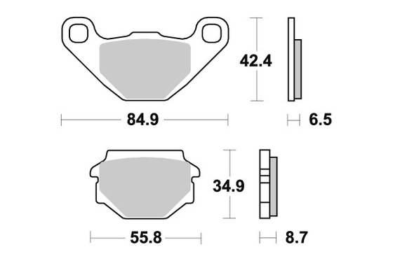 6551130 DOPPLER sbs brakepads ceramic (651hf)