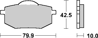 616HF SBS brakepads ceramic