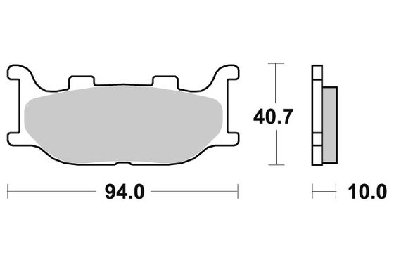 691HF SBS brakepads ceramic