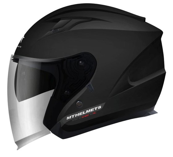 MT HELMETS open face jet helmet with sun visor