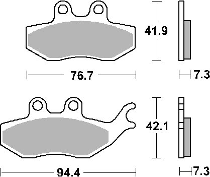 173HF SBS brakepads ceramic