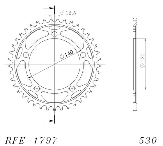 14911-41 Supersprox supersprox / jt rear sprocket 1797.41