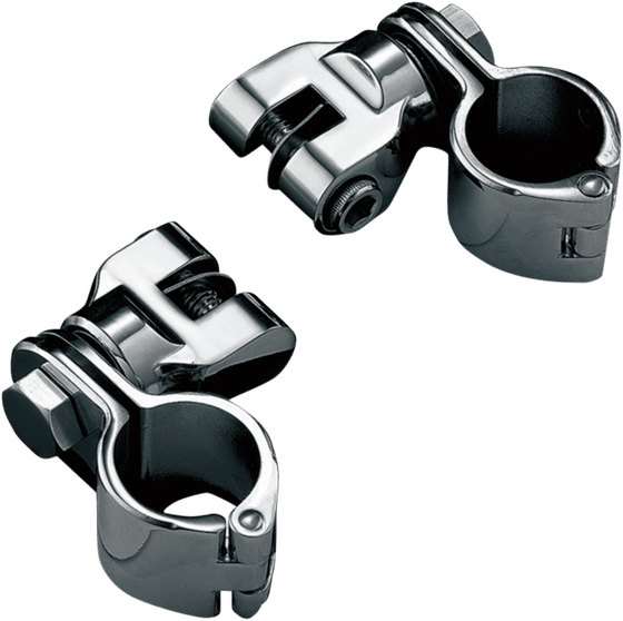 KURYAKYN chrome peg mount with quick clamps