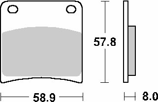 620HF SBS brakepads ceramic