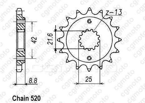 KK084 REGINA regina 520 o-ring chain kit with 17t front and 46t rear sprockets for kawasaki kle500 (1997-2004)