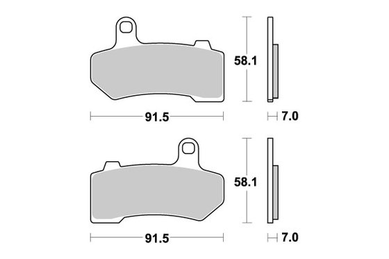 830H.HS SBS brakepads sintered