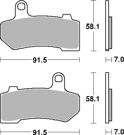 830H.HS SBS brakepads sintered