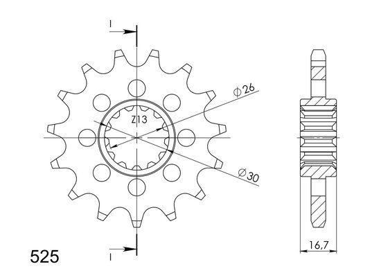 20612-15 Supersprox supersprox front sprocket 1370.15