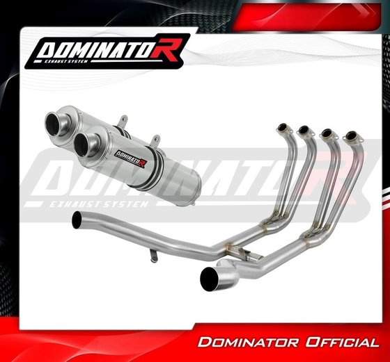 YA016DFSST Dominator full exhaust system collector silencer st + db killer