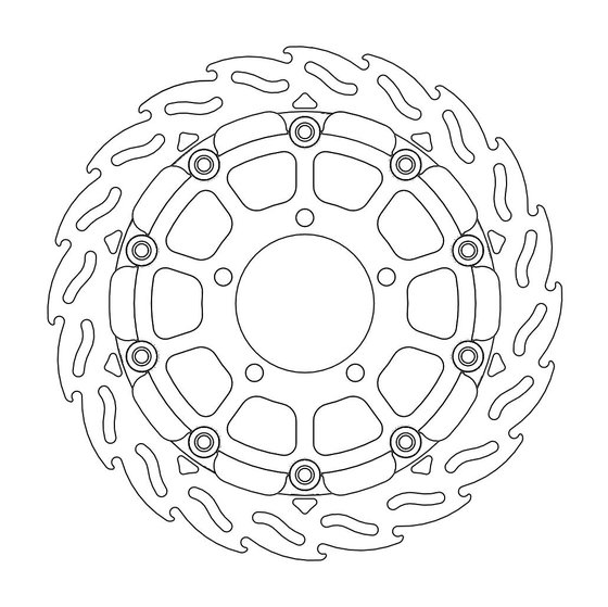 112091 MOTO-MASTER flame racing brake rotor