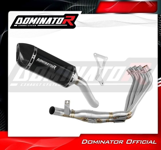 HO104DFBL-S Dominator full exhaust system silencer hp1 black