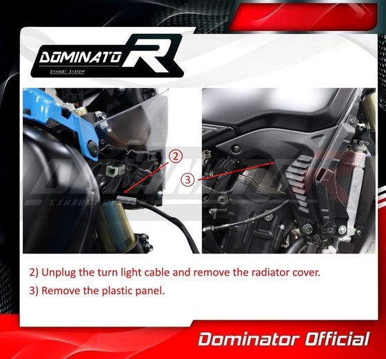 YA139DESF-S Dominator full exhaust system silencer mx2