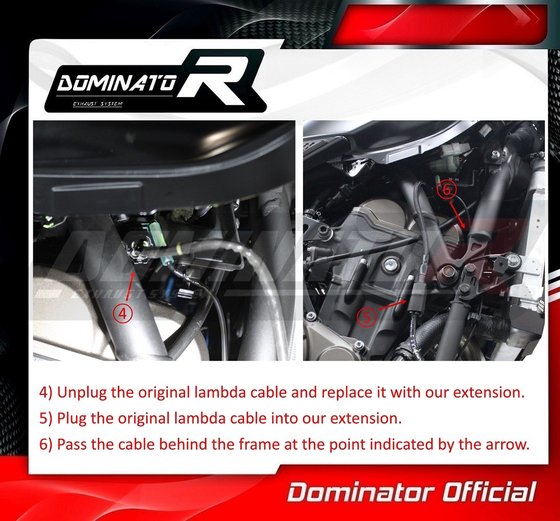 YA139DESF-S Dominator full exhaust system silencer mx2