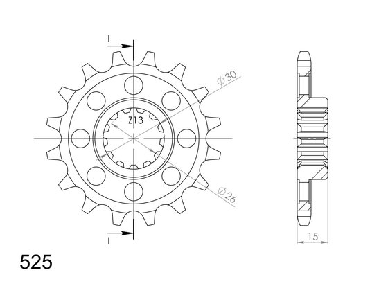 61800-17 Supersprox supersprox / jt front sprocket 404.17