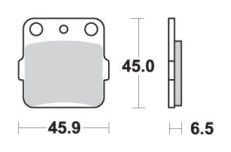 584SI SBS brakepads sintered offroad