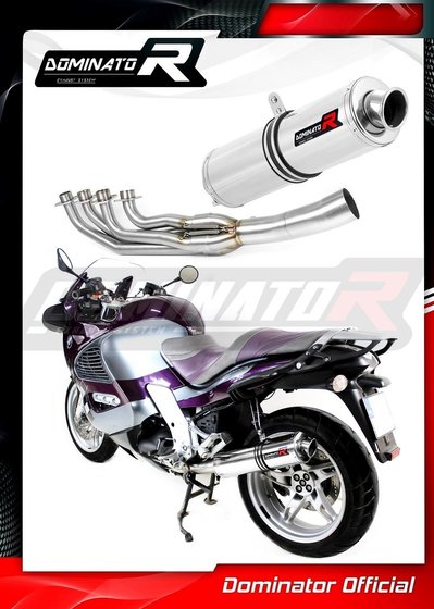 BW079DST-S Dominator exhaust full system manifold silencer round