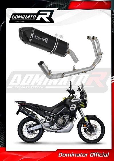 AP039DFBL-S Dominator full exhaust system silencer hp7 black