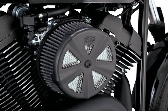 71019 VANCE & HINES v&h vo2 naked skullcap crown black air cleaner cover