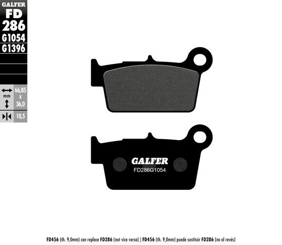 FD286G1054 GALFER semi-metal brake pad