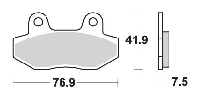 814HS SBS  sbs brakepads sintered