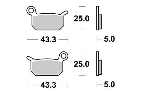 6567944 DOPPLER sbs brakepads sintered offroad