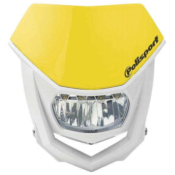 POLISPORT halo led ece approved headlight (yellow/white)