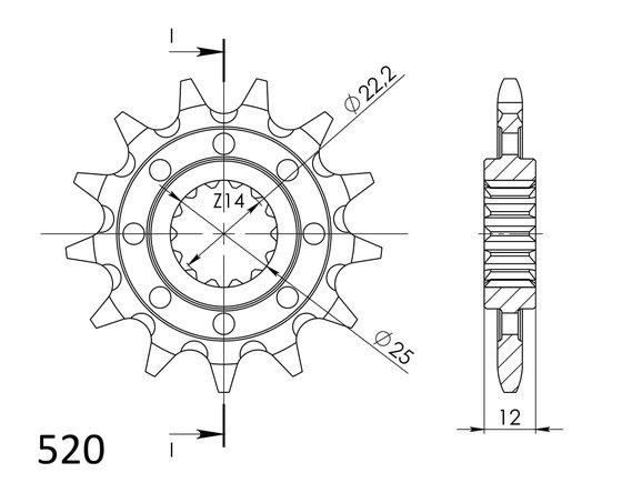 94313-13 Supersprox supersprox / jt front sprocket 715.13