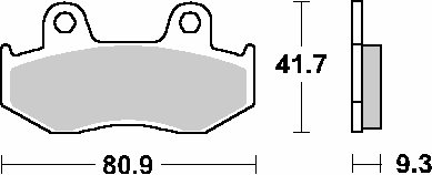 709SI SBS brakepads sintered offroad