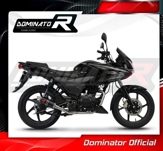 HO108DCBL-S Dominator full exhaust system silencer gp1 black