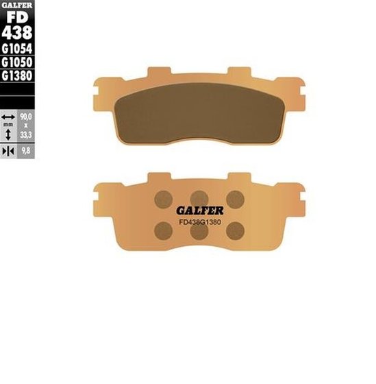 FD438G1380 GALFER scooter sintered brake pad