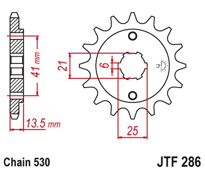 26815JT JT Sprockets front sprocket 15tooth pitch 530 jtf28615