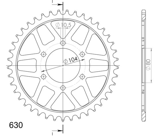 16601-33 Supersprox supersprox / jt rear sprocket 501.33