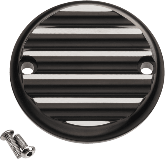 02-970-2 JOKER MACHINE timing cover in black and silver finish for m8 engine