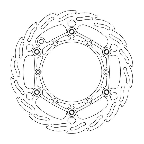 M111075 MOTO-MASTER front flame floating brake disc