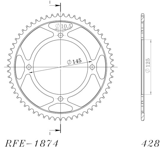 12221-59 Supersprox supersprox / jt rear sprocket 1874.59