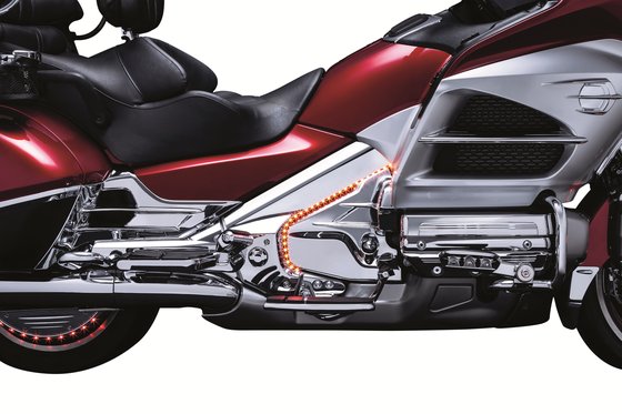 7366 KURYAKYN louvered chrome transmission cover for honda gl1800